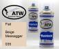 Preview: Fiat, Beige Messagger, 035: 400ml Sprühdose + 400ml Klarlack - Set, von ATW Autoteile West.